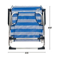 Sedia Pieghevole Colorbaby 55 x 35 x 72 cm Bianco Blu Marino