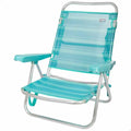 Gepolsterte Campingstuhl Colorbaby Mediterran 47 x 48 x 80 cm türkis Weiß