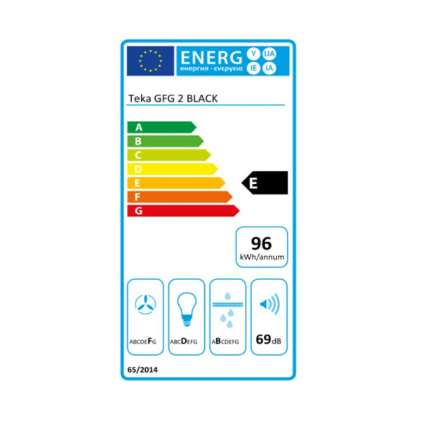 Cappa Classica Teka GFG-2 BLACK 55 cm 329 m3/h 63 dB 180W