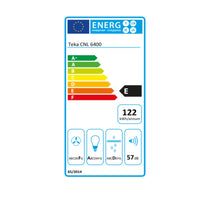 Cappa Classica Teka CNL6400S 60 cm 385 m3/h 57 dB 233W Acciaio