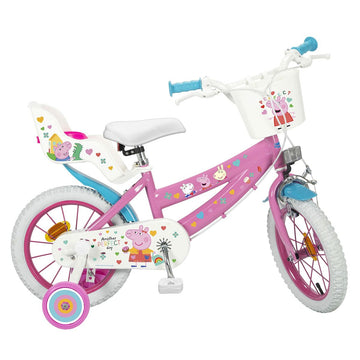 Bicicletta per Bambini Peppa Pig 1495 14" Rosa Multicolore (Ricondizionati B)