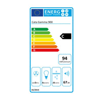 Konventioneller Rauchfang Cata DW9240D1 90 cm 790 m3/h 65 dB 240W Blau Silberfarben Stahl