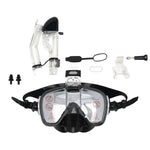 Maschera da Snorkel Nero Silicone Adulti