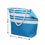 Borsa a Spalla Azzurro 50 x 38 cm