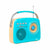 Tragbares Bluetooth-Radio Lauson RA142 Blau Creme AM/FM Vintage