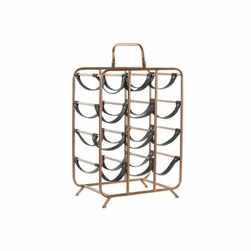 Portabottiglie DKD Home Decor 37 x 23,5 x 54 cm Metallo Rame Poliuretano