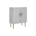 Mobile Aggiuntivo DKD Home Decor BAR Dorato Bianco Ferro Legno di mango (85 x 45 x 110 cm)