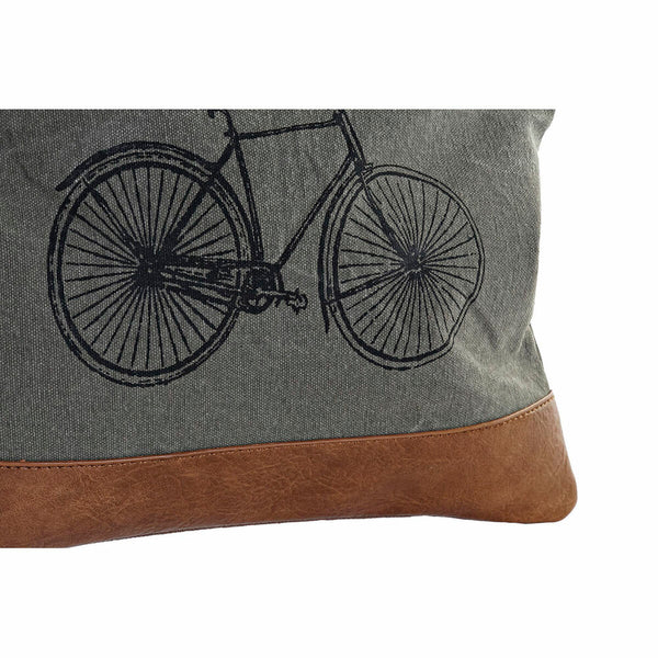 Necessaire DKD Home Decor Marrone Grigio Bicicletta Loft 28 x 3 x 21 cm