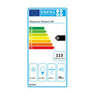 Konventioneller Rauchfang Mepamsa 110.0150.999 90 cm 400 m3/h 71 dB 280W Stahl