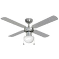 Ventilatore da Soffitto con Luce EDM Caribe 50 W Cromato