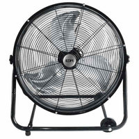 Ventilatore da Terra EDM Con ruote Nero 180 W Ø 60 x 70 cm