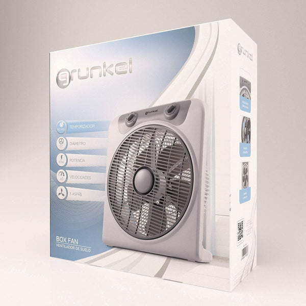 Bodenventilator Grunkel BOX FAN Grau 50 W