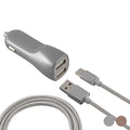 Caricabatterie per Auto KSIX USB Metallizzato