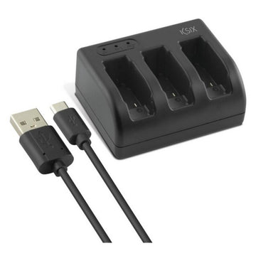 Caricabatterie per GoPro KSIX Hero 5 USB-C Nero