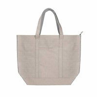 Shopping Bag KSIX carta kraft Poliestere Grigio