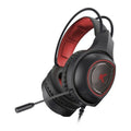 Gaming Headset mit Mikrofon KSIX Drakkar USB LED Schwarz Rot