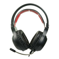 Gaming Headset mit Mikrofon KSIX Drakkar USB LED Schwarz Rot