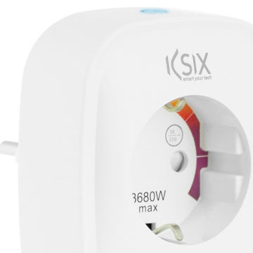 Presa Intelligente KSIX Smart Energy Slim WIFI 250V Bianco