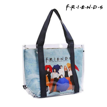 Borsa Friends Manici Azzurro