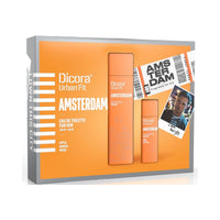 Set mit Herrenparfüm Dicora Urban Fit Amsterdam 2 Stücke