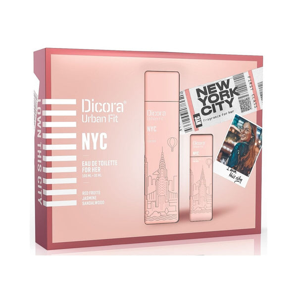 Set mit Damenparfüm Dicora Urban Fit NYC 2 Stücke