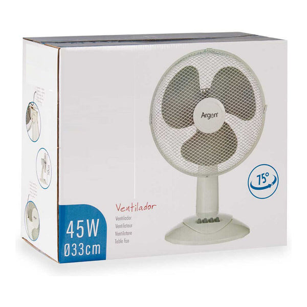 Ventilatore da Tavolo 45 W Bianco