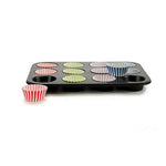 Teglia per Muffin Multicolore Vassoio da Forno 7 x 7 x 3 cm 35 x 3 x 26,5 cm