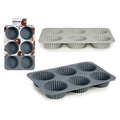 Teglia per Muffin 17,5 x 3 x 25,5 cm Grigio scuro Grigio chiaro (17,5 x 3 x 25,5 cm)