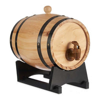 Botte di Vino Nero Legno Marrone Plastica Silicone 3 L (25,5 x 16 x 25 cm)