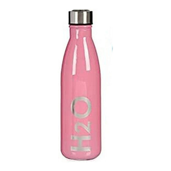 Bottiglia H2O Azzurro Rosa Acciaio inossidabile Verde Vetro 650 ml