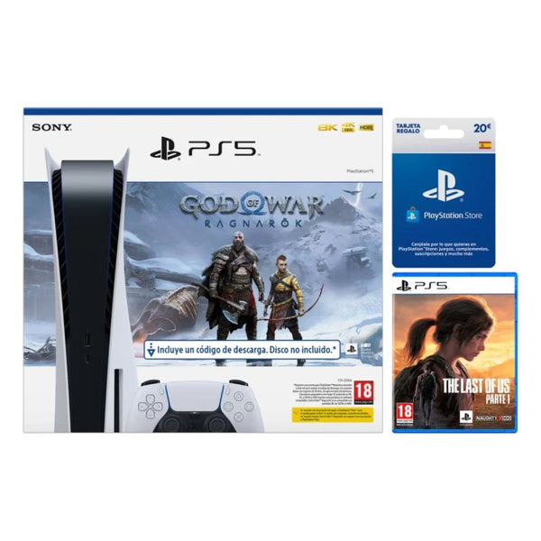 PlayStation 5 Sony GOW DIGITAL+THE LAST OF US+PSN20