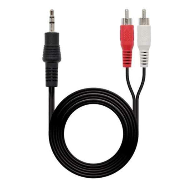 Cavo Audio Jack (3,5 mm) con 2 RCA NANOCABLE 10.24.0301 (0,5M)