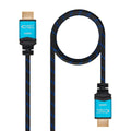 Cavo HDMI NANOCABLE 10.15.3701 V2.0 Nero/Blu 1 m 4K Ultra HD Nero