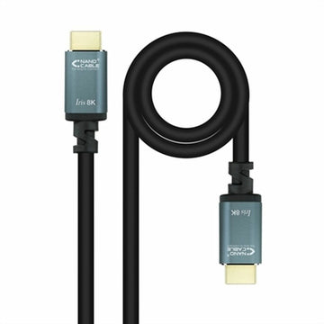 Cavo HDMI NANOCABLE 10.15.8001-L150 Grigio 1,5 m Nero