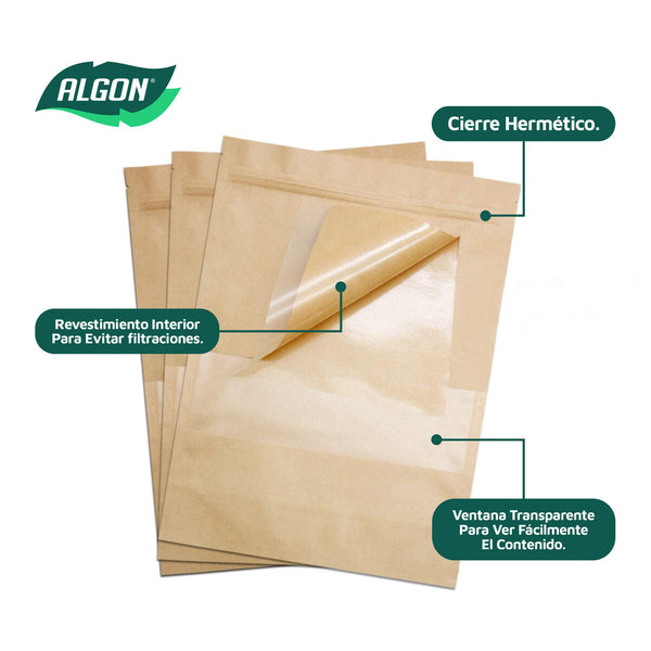 Set di Sacchetti Riutilizzabili per Alimenti Algon Chiusura ermetica 10 x 15 x 3,5 cm 20 Unità