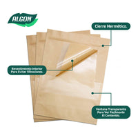 Set di Sacchetti Riutilizzabili per Alimenti Algon Chiusura ermetica 20 x 30 x 5 cm 12 Unità