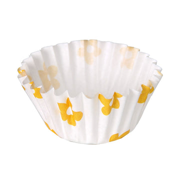 Teglia per Muffin Algon Fiore Giallo Monouso 14 x 2,5 cm 75 Unità