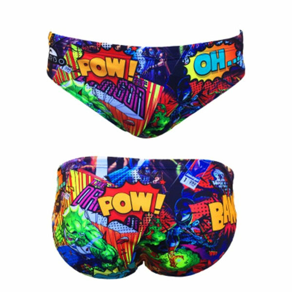 Costume da Bagno Uomo Turbo Waterpolo Super Comic Multicolore