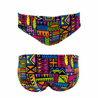 Costume da Bagno Uomo Turbo Geo Africa Multicolore Nero