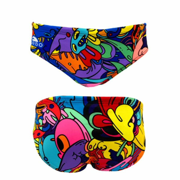 Costume da Bagno Uomo Turbo Super Psychedelic Multicolore