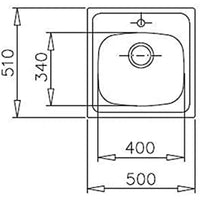 Lavello a Una Vasca Teka STARBRIGHT 50 E-XP 1C