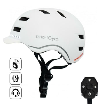 Casco per Hoverboard Elettrico Smartgyro SMART PRO L Bianco