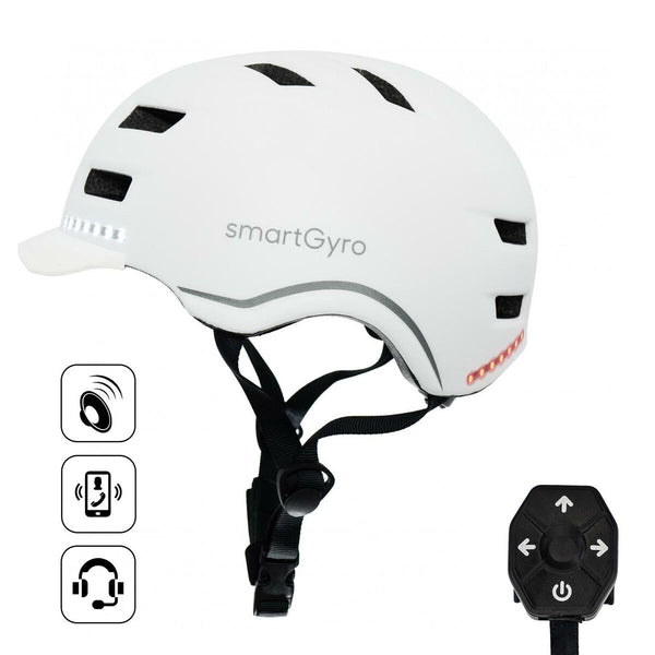 Casco per Hoverboard Elettrico Smartgyro SMART PRO L Bianco