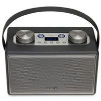 Tragbares Bluetooth-Radio Aiwa BSTU800BK   50W Lautsprecher Grau Vintage