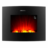 Dekorativer elektrischer Wandkamin Cecotec Ready Warm 2650 Curved Flames Connected Schwarz 1000 - 2000 W