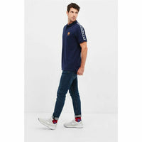 Polo a Maniche Corte Uomo F.C. Barcelona Blu Marino