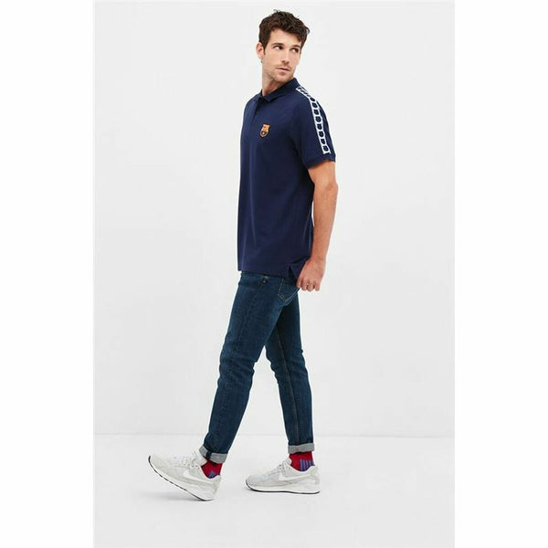 Polo a Maniche Corte Uomo F.C. Barcelona Blu Marino