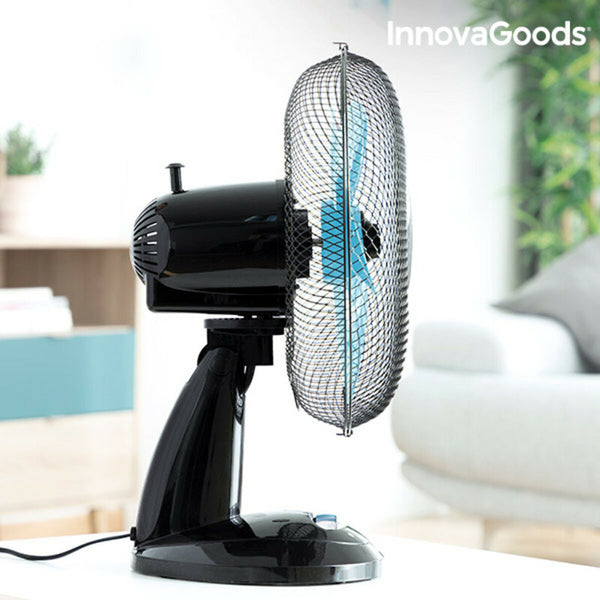 Tischventilator InnovaGoods Ø 30 cm 35W Schwarz (Restauriert C)