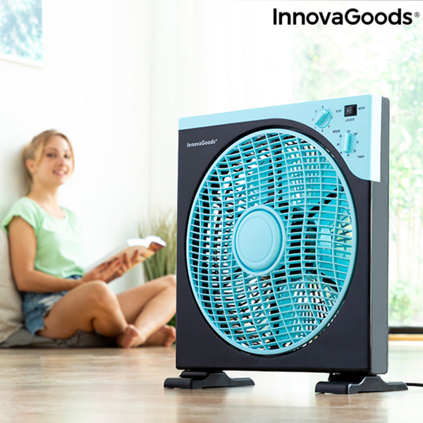 Ventilatore da Terra Box InnovaGoods Ø 30 cm 50W (Ricondizionati B)