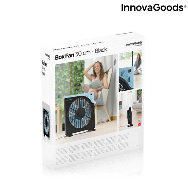 Ventilatore da Terra Box InnovaGoods Ø 30 cm 50W (Ricondizionati B)